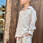 חליפת פשתן אבן