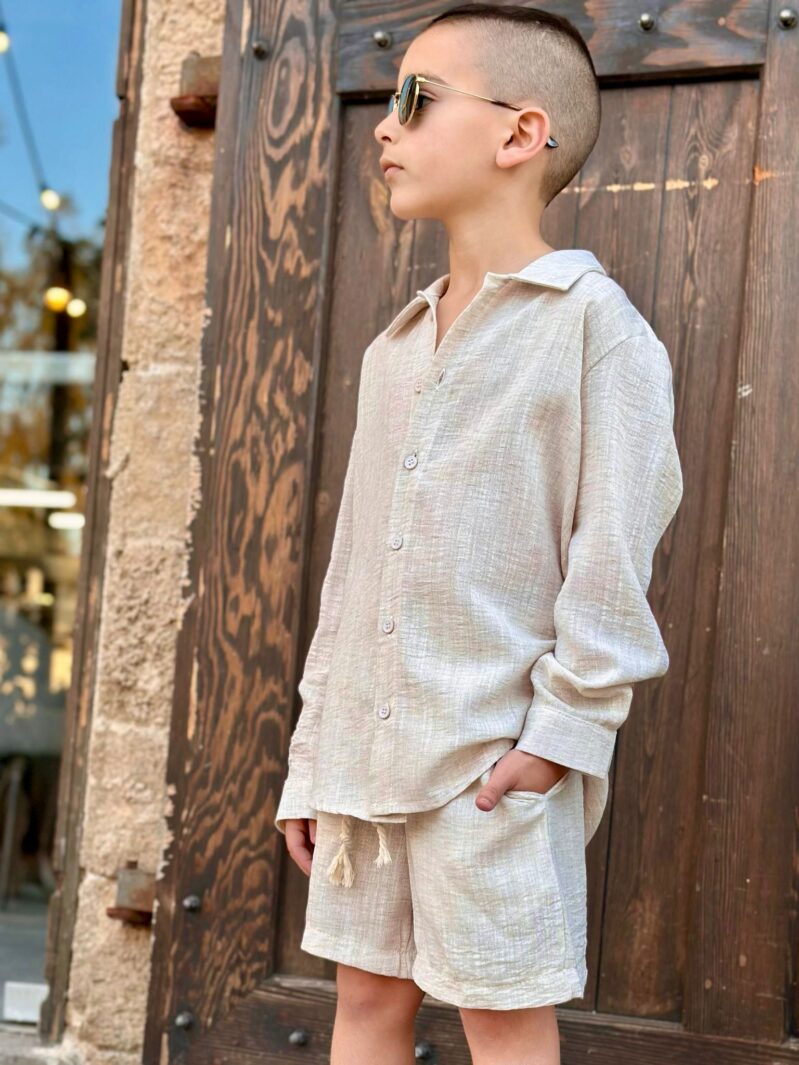 חליפת פשתן אבן